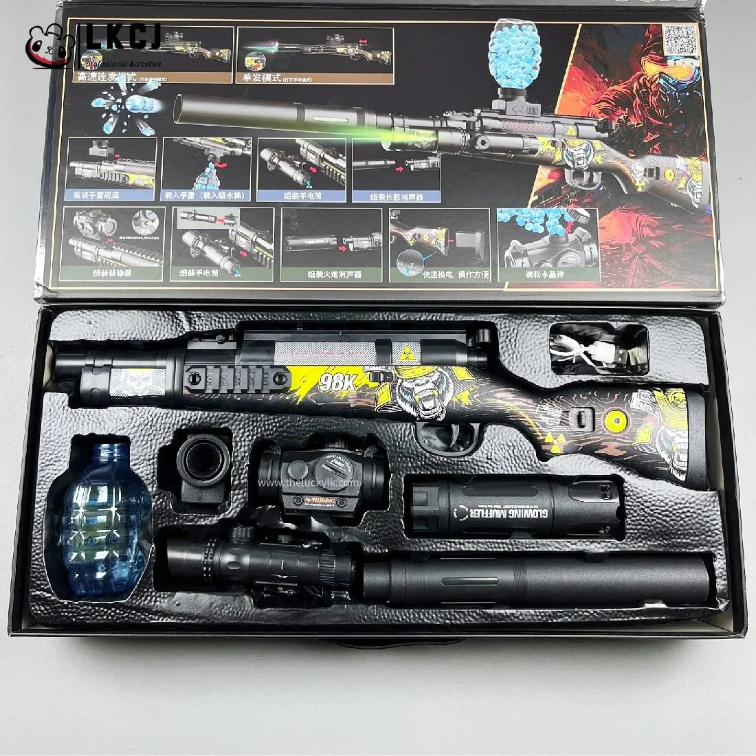 Gel Blaster M24 Toy Gun Snipper with 6X scope