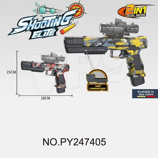 Automatic M1911 Gel Blaster Gun with Orbeez and Rechargable Battery