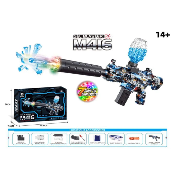Automatic M416 Gel Blaster Gun with Rechargable Battery