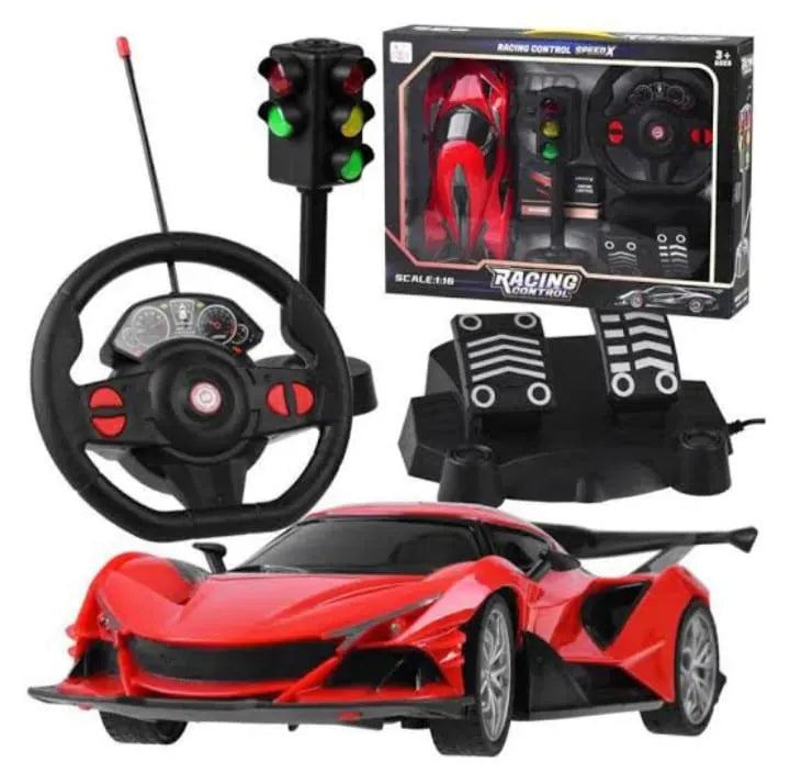 Racing Control Speed Car Set with Breaks and Accelerator - Tafeen Toys