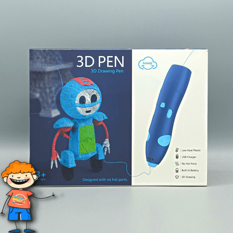 3D Pen with Cute Molds and Plastic Strings with Rechargable Battery