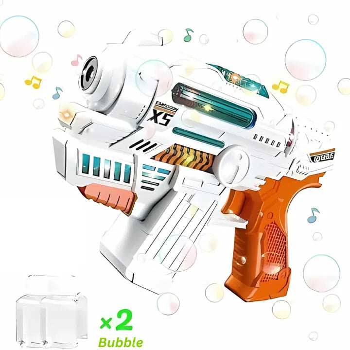 Automatic Toy Bubble Gun with Music and Lights