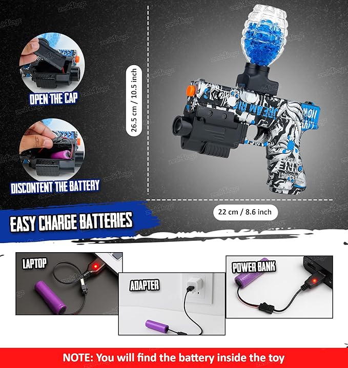 High Pressure Gel Blaster Pistol for kids