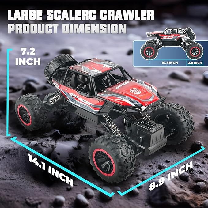 1:12 Monster Truck Metal Alloy with Rechargable Battery Smoke Music and Lights - Tafeen Toys