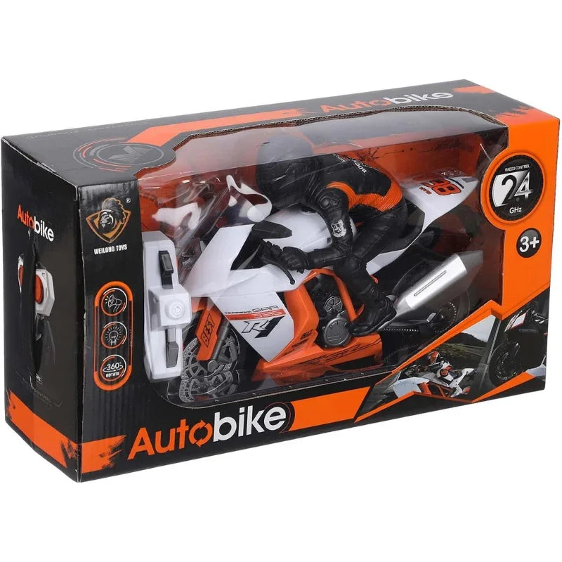 2.4 GHZ RC Bike with Stable Riding and Rechargable Battery