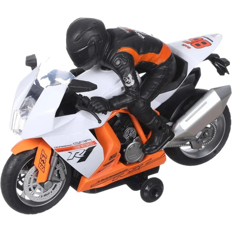 2.4 GHZ RC Bike with Stable Riding and Rechargable Battery