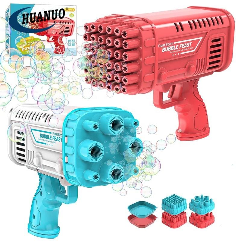 Bazooka Bubble Gun for Kids with 2 Spraying Heads - Tafeen Toys