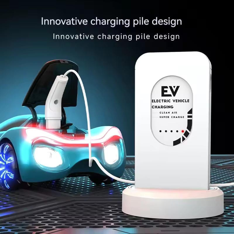 New Energy Car With EV Charging Station Music Lights and Smoke Effect - Tafeen Toys