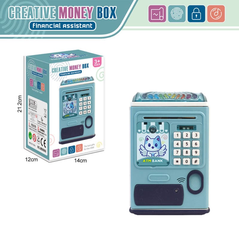 Baby ATM Machine Toy with Lights & Sounds Educational Money Saving Toy for Kids - Tafeen Toys
