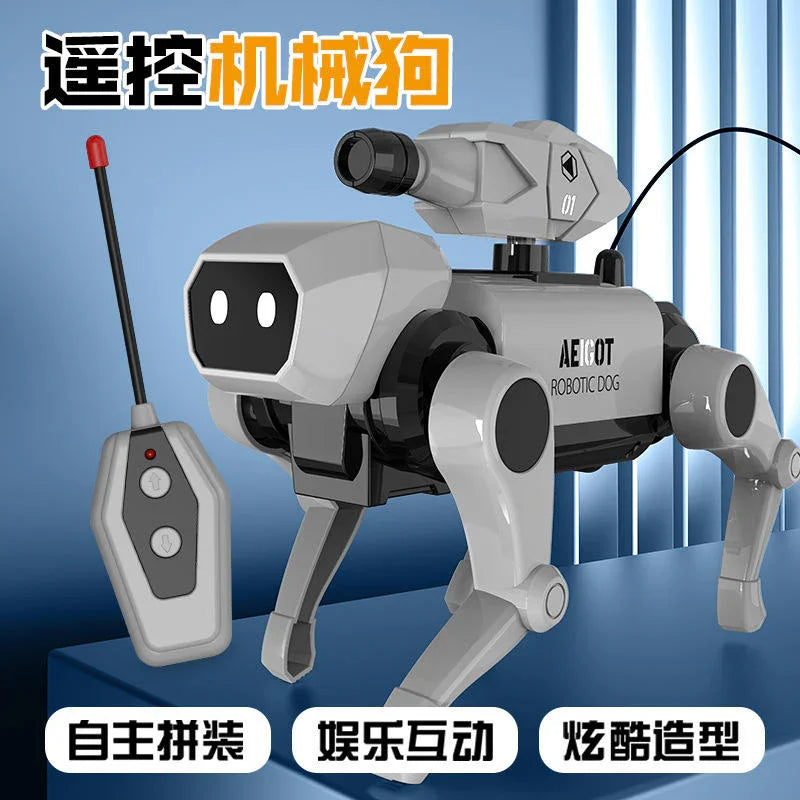 Remote control robotic dog toy with antenna controller, Tafeen Toys interactive robot pet.