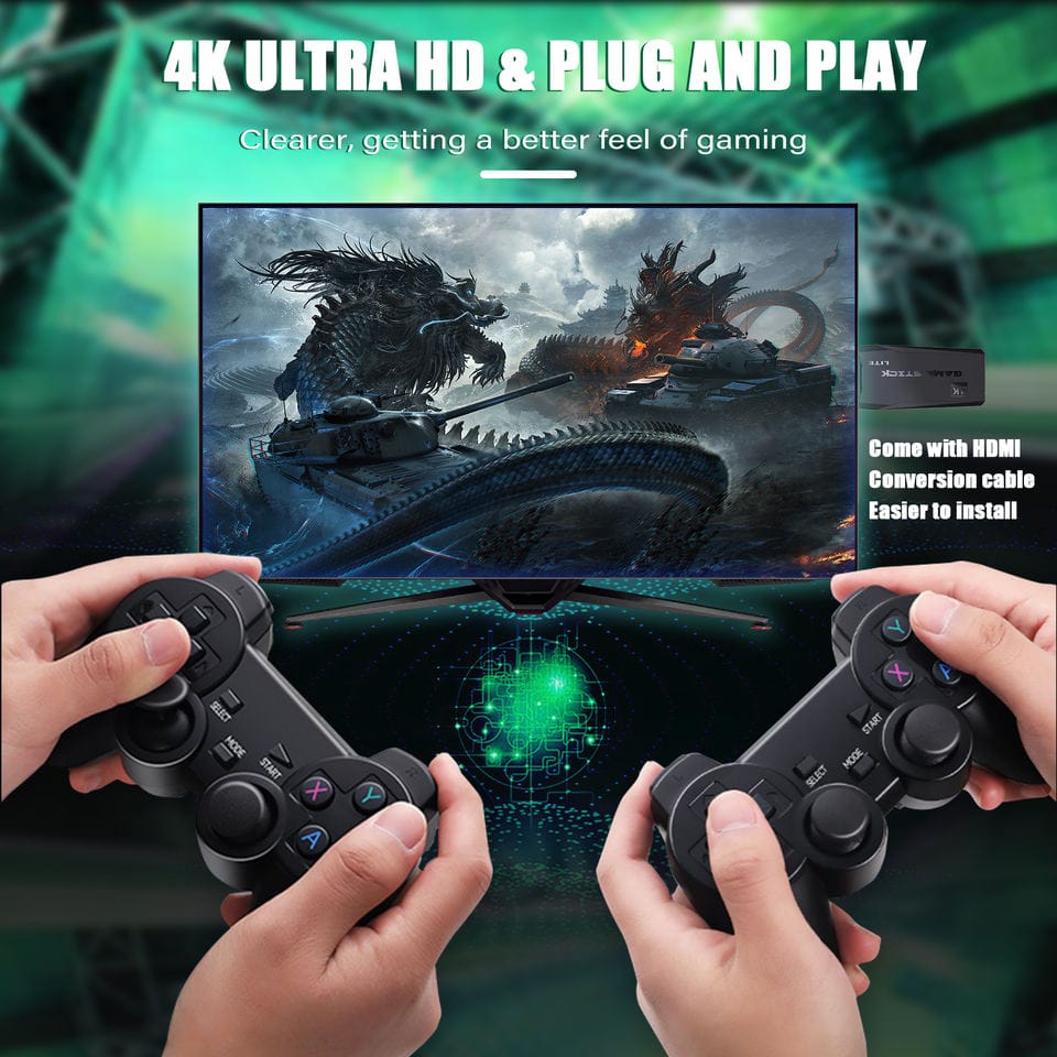 2.4 G Wireless Gaming Set with 20000+ Games 2 Joysticks - Tafeen Toys