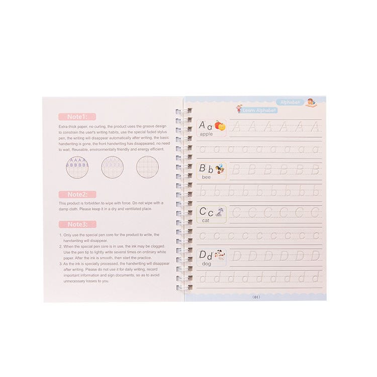 Reuseable Magic Tracing book Set for Kids - Tafeen Toys