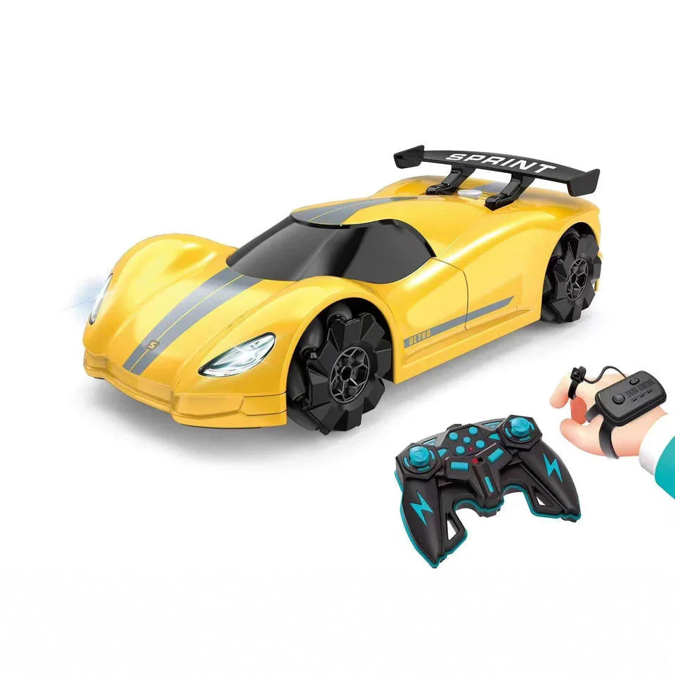 Yellow remote control race car toy with controller, Tafeen Toys product