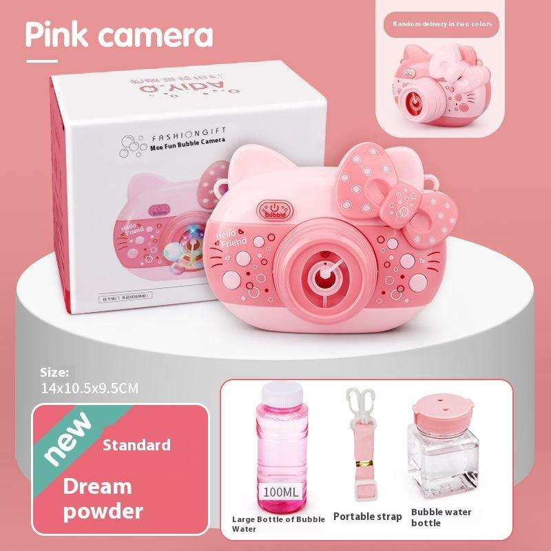 Camera Bubble Toy with Music and Light Effect