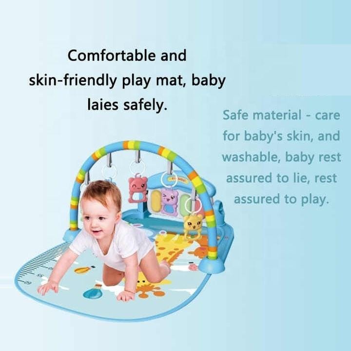 Baby Pedal Piano with Sleeping Mat Multifunction Music and Light - Tafeen Toys