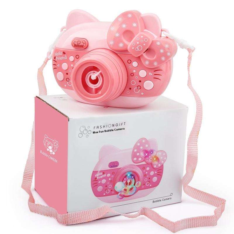 Camera Bubble Toy with Music and Light Effect