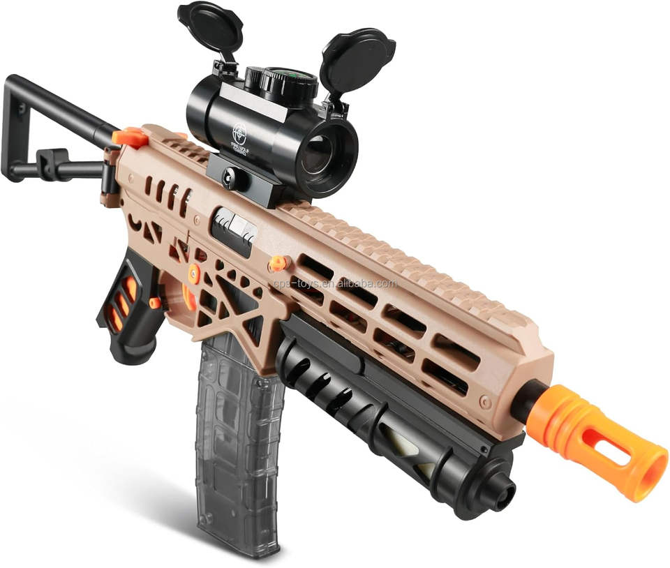 Automatic MK7 Gel Blaster Gun with Scope and Rechargable Battery