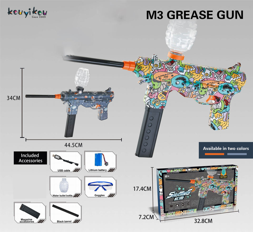TEC-9 Gel Blaster Gun With Rechargable Battery High Speed Shooting Gun