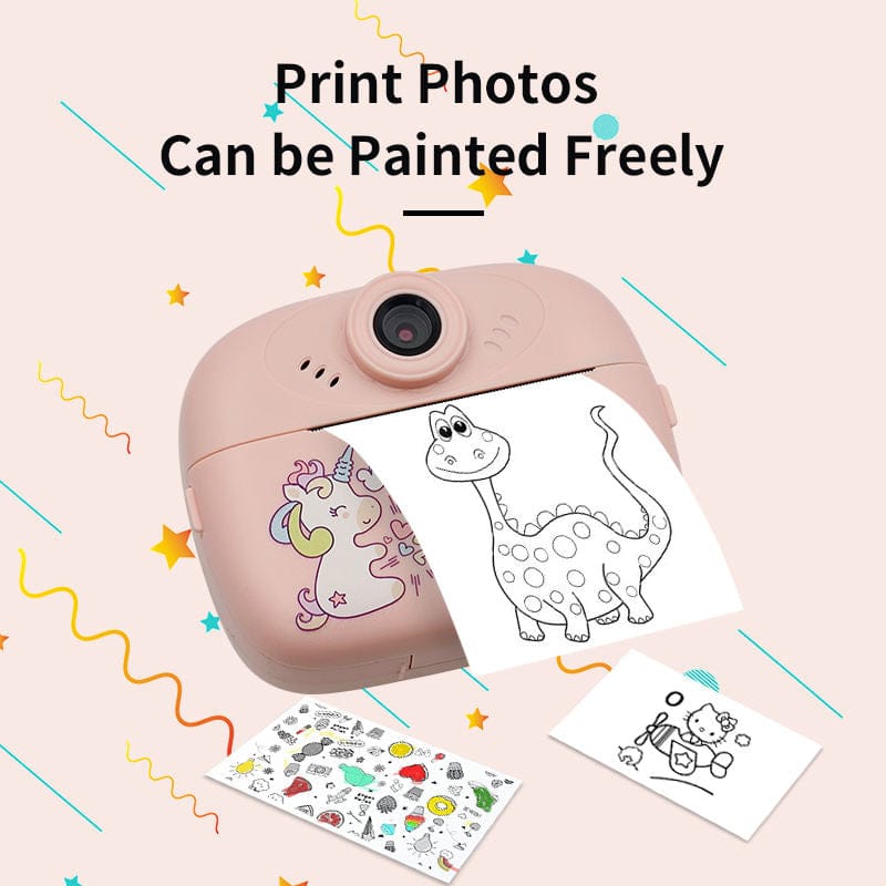 DIY Instant Digital Camera for Kids with Color Set and Charging Cable - Tafeen Toys