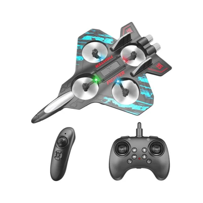 Remote control fighter jet drone toy with two controllers, Tafeen Toys product