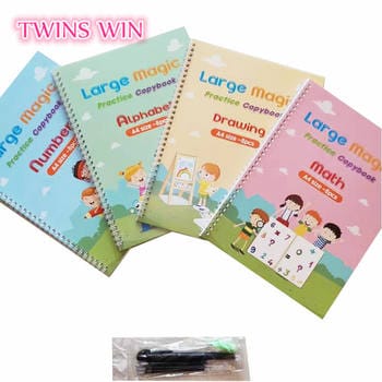Reuseable Magic Tracing book Set for Kids - Tafeen Toys