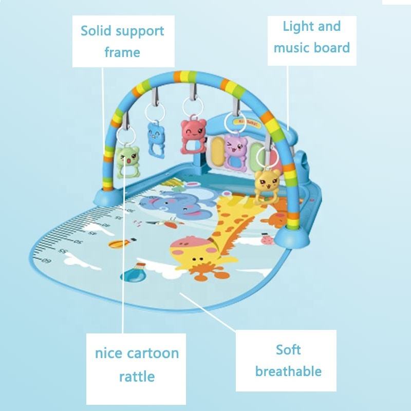 Baby Pedal Piano with Sleeping Mat Multifunction Music and Light - Tafeen Toys