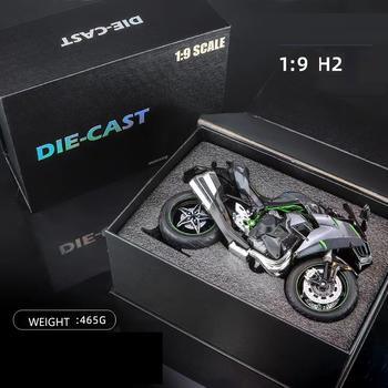 1:9 scale die-cast motorcycle model in gift box, Tafeen Toys collectible, 465g weight