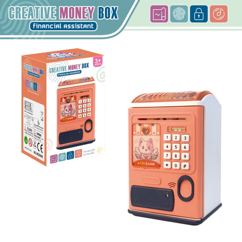 Baby ATM Machine Toy with Lights & Sounds Educational Money Saving Toy for Kids - Tafeen Toys