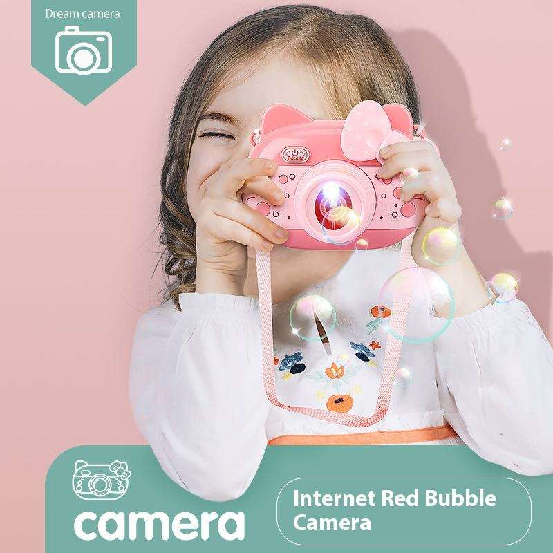 Camera Bubble Toy with Music and Light Effect