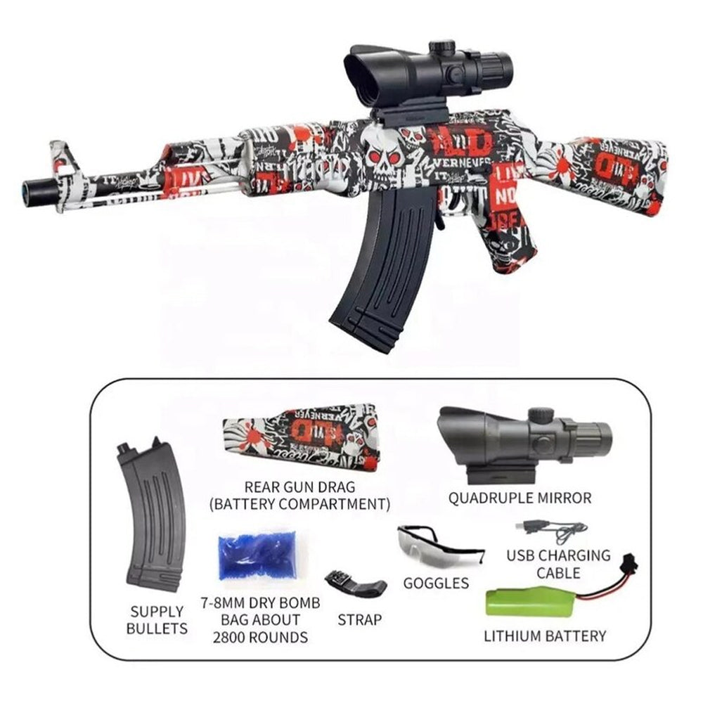 High Power AK47 Gel Blaster Gun  with Automatic Shooting