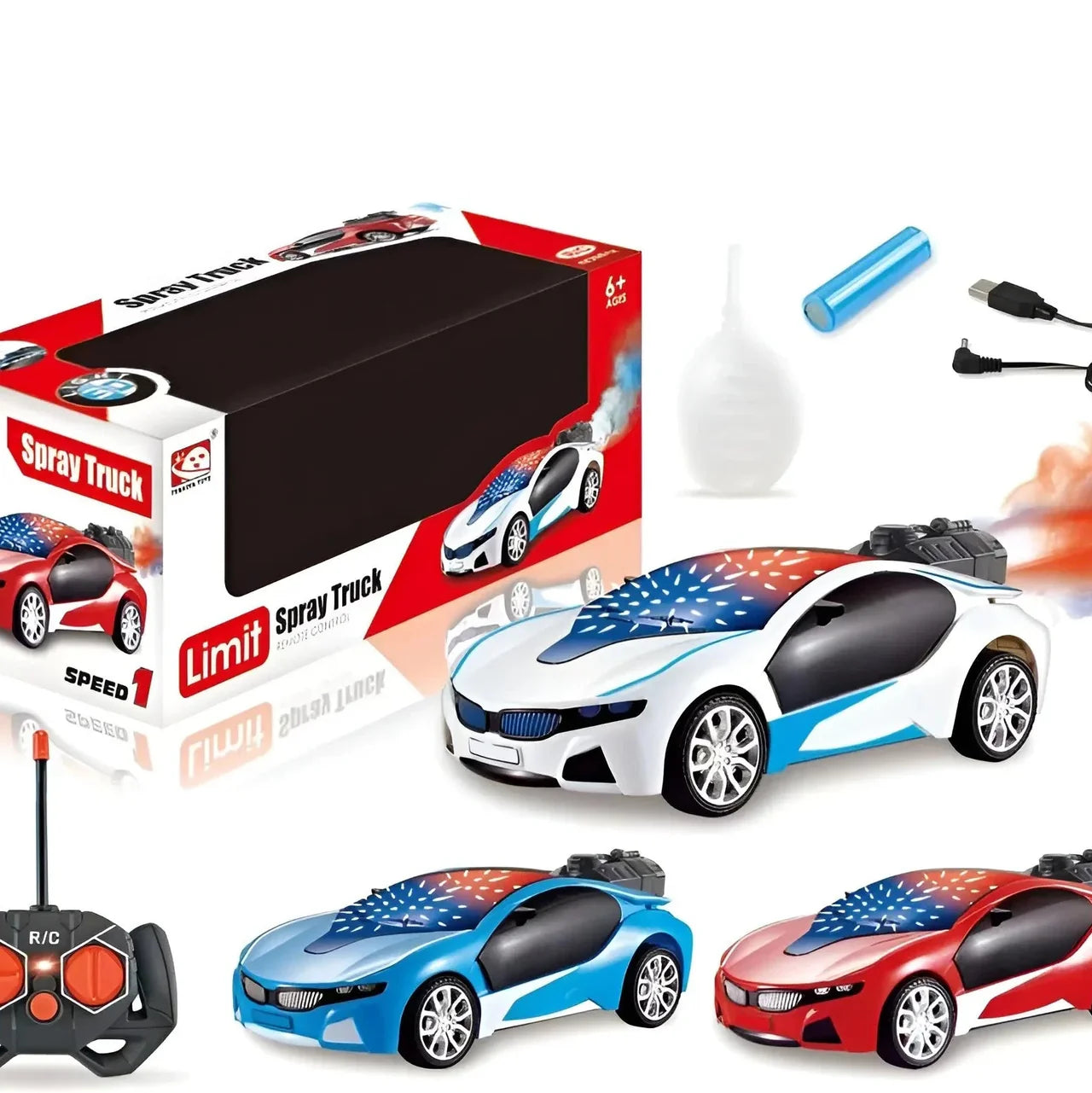 Remote Control Spray Racing Car