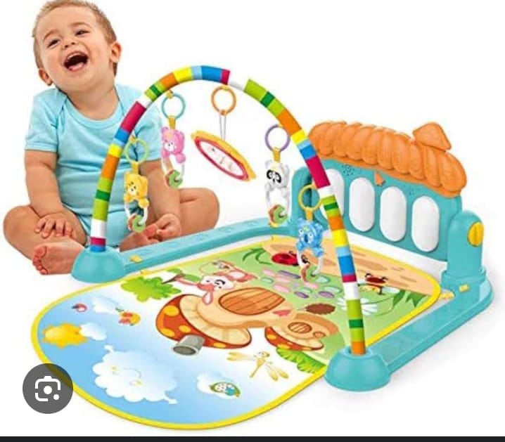 Baby Pedal Piano with Sleeping Mat Multifunction Music and Light - Tafeen Toys