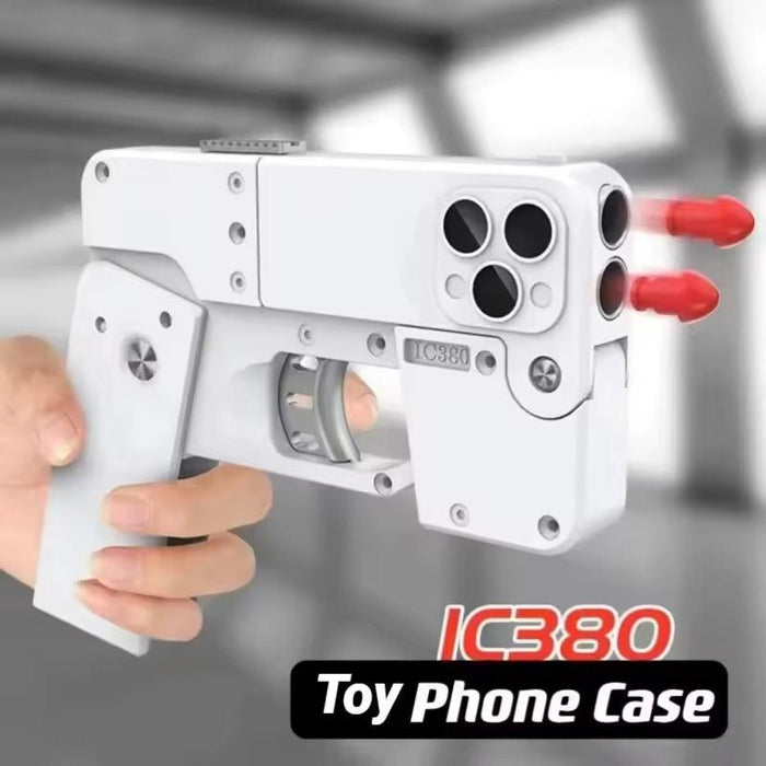 Iphone Style Mini Gun with Shell Ejection and Rubber Darts