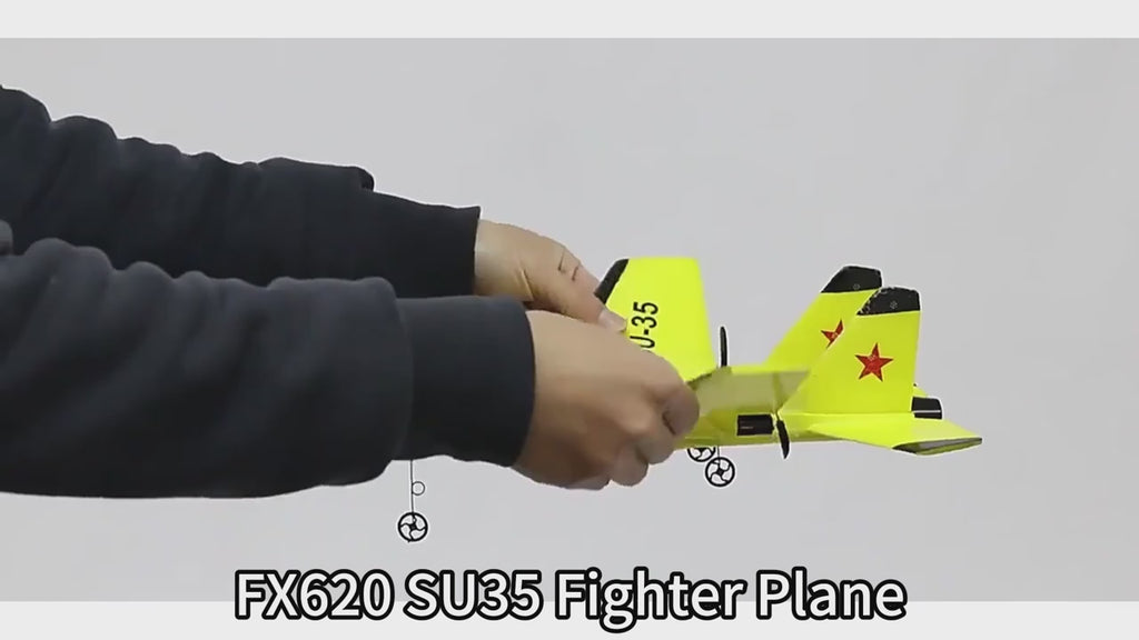 FX620 SU35 RC Fighter Jet RC Glider Aircraft Remote Radio Control Toy