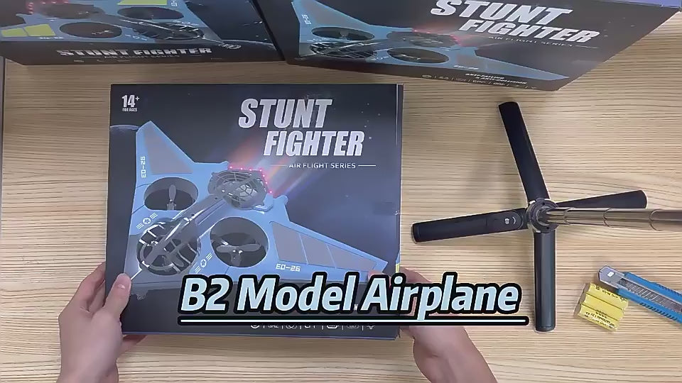 B2 Bomber RC Fighter Jet 2.4 GHz High Speed Flying Jet With LED Lights