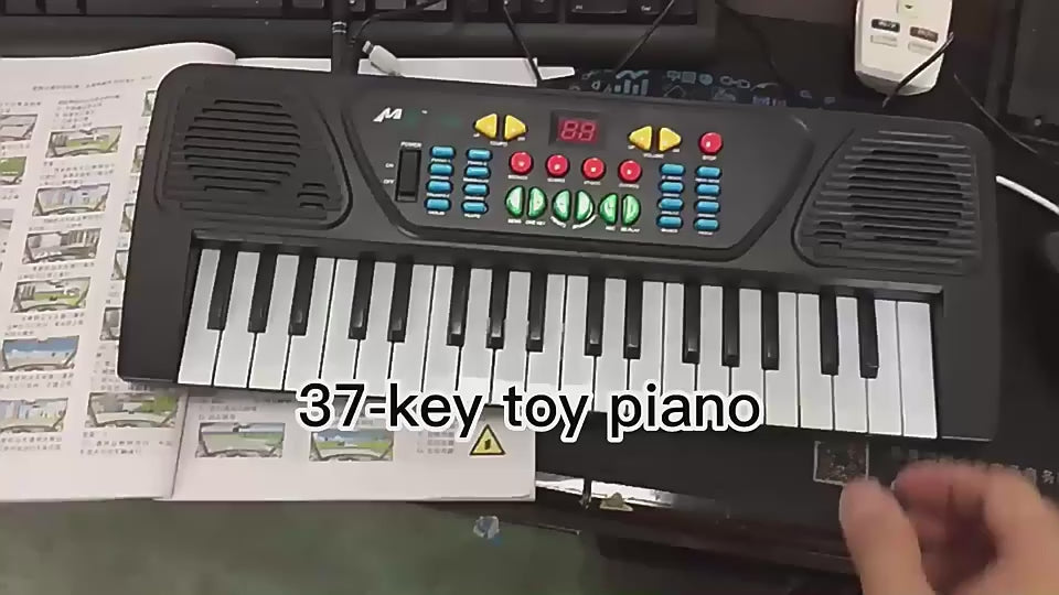 37 Keys Electronic Multifunctional Piano Keyboard With Microphone for Children